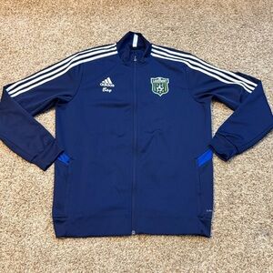 Adidas Climalite Zip Up Track Training Jacket Large